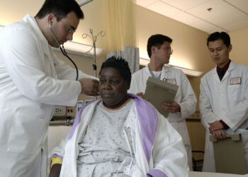 A doctor with a patient