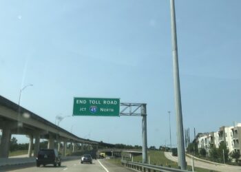 A Texas toll road