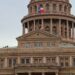 The Texas State Capitol building in Austin, viewed from the front